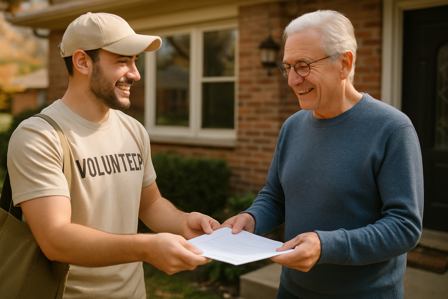 Vehicle donation moment in Naperville